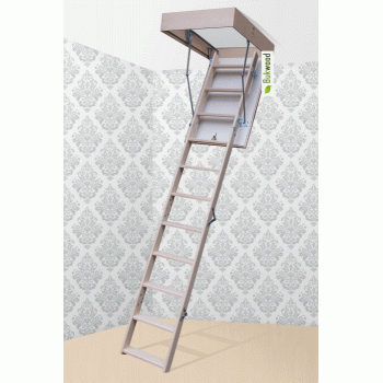 Буковая чердачная лестница Bukwood Compact mini 100x60 (280см)